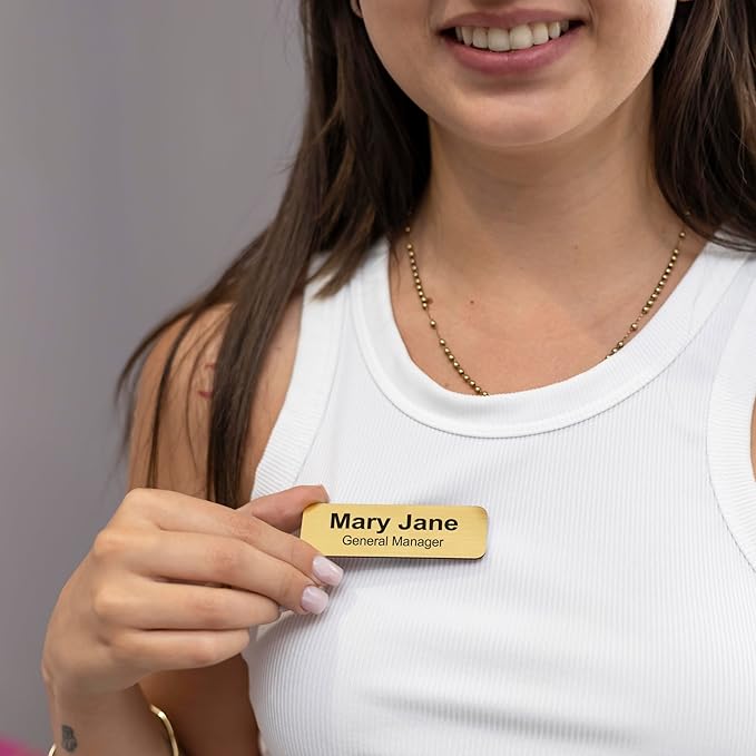 Custom Engraved ID Name Tag Badges Identification Personalized - Image 8