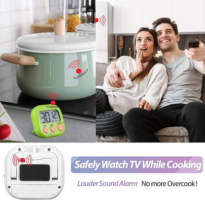 Weewooday 24 Pcs Digital Kitchen Timer Magnetic Timer Bulk On/Off Switch Minute - Image 4