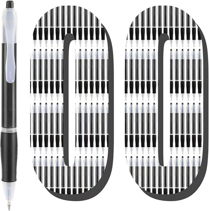Aozora Retractable Pens Ballpoint Super Smooth Writing Pens Bulk 100 pack by Aozora