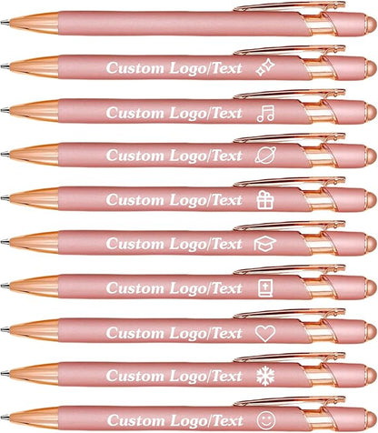 CRME Custom Engraved Ballpoint Pens Bulk Customized Metallic Printed Name Pens by Unknown