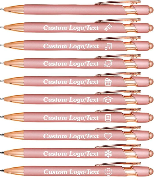 CRME Custom Engraved Ballpoint Pens Bulk Customized Metallic Printed Name Pens by Unknown