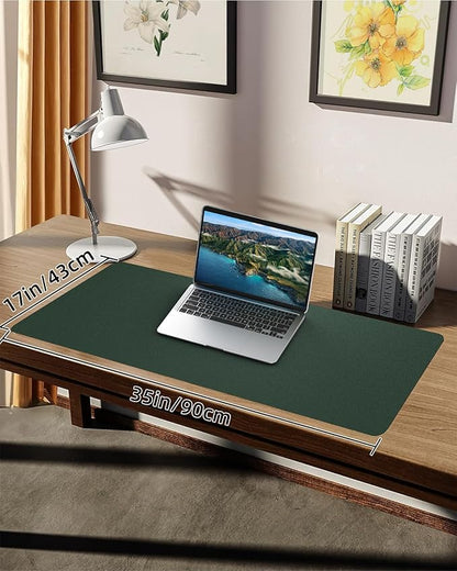 PULeather Non-Slip Desk Mat, Large Mouse Pad & Laptop Desk Pad - Image 2