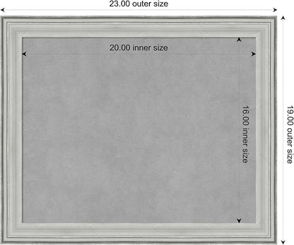 Amanti Art Silver Framed Magnetic Board 19x23 Small Vision Board - Image 4