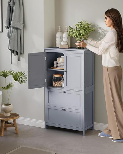 VASAGLE Floor Storage Cabinet, Freestanding Storage Unit - Image 2