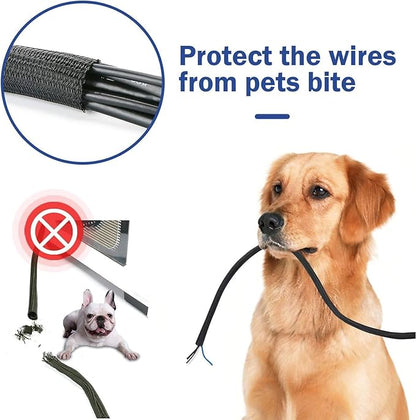 QCSIW 1/4" x 100ft Black Cable Sleeve Protector - Image 2