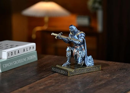 NCQIXIAO Medieval Templar Vanguard Officer Knight Pen Holder Pen Stand Desk - Image 7