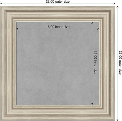 Amanti Art Silver Framed Magnetic Board 22x22 Small Vision Board - Image 2