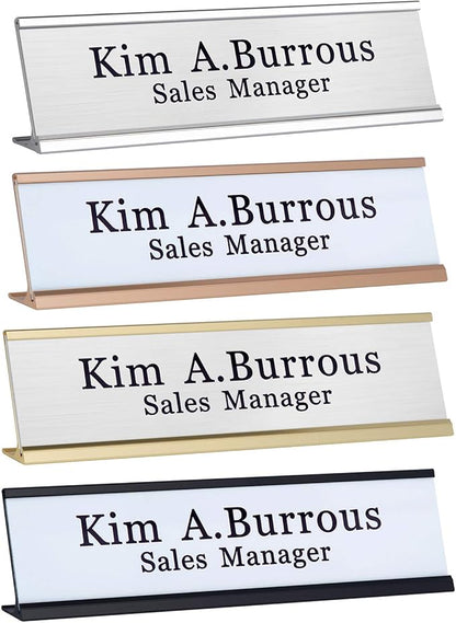 Personalized Office Name Plates Aluminum Hot Printing Custom Office Wall or - Image 2