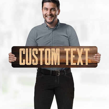 Custom Sign, Custom Street Sign, 11 Font Colors, 13 Font Styles, 4 Hole Options - Image 2