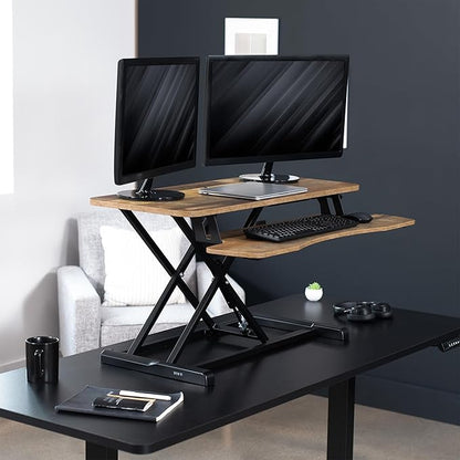 VIVO 36 inch Desk Converter, K Series, Height Adjustable Sit to Stand Riser - Image 8