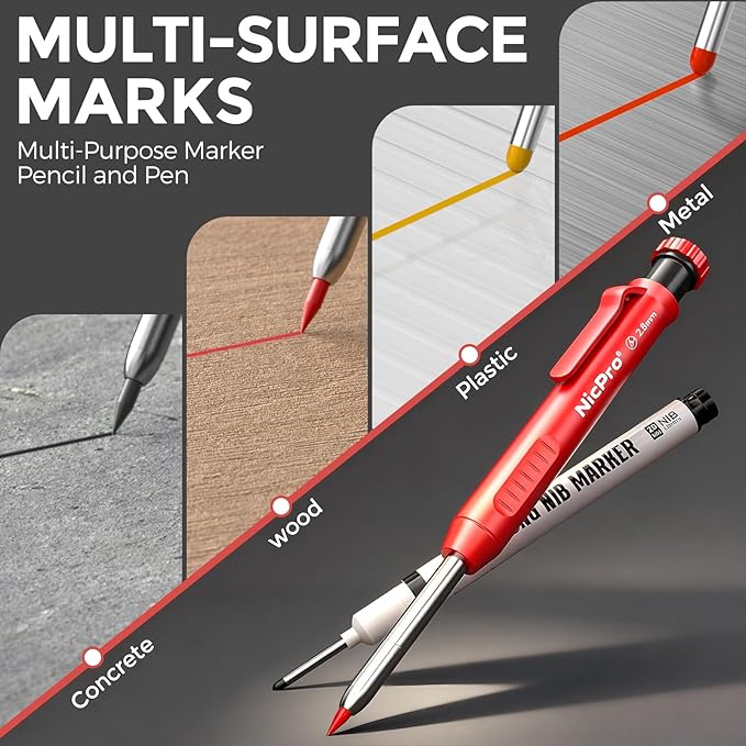 Nicpro 3 Pack CP1000 Carpenter Pencils - Image 4