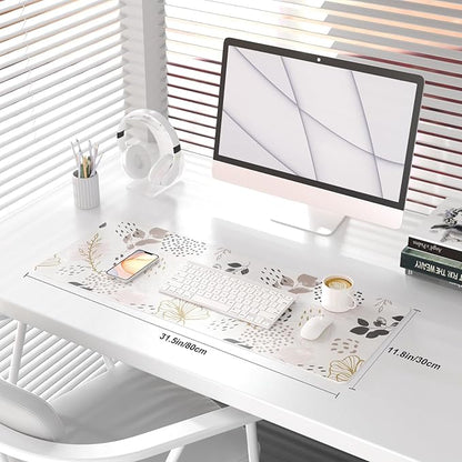 QIYI Large Mouse Pad for Desk, Cute Desk Mat for Desktop, Women Girls Office - Image 2
