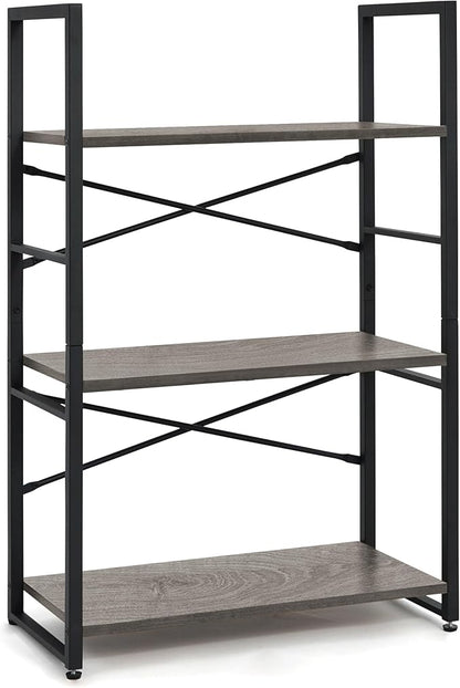 CAPHAUS 3 Tier Small Bookshelf, 24 Inch Width Free Standing Shelf, Bookcase - Image 8