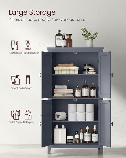 VASAGLE Floor Storage Cabinet, Freestanding Storage Unit - Image 5