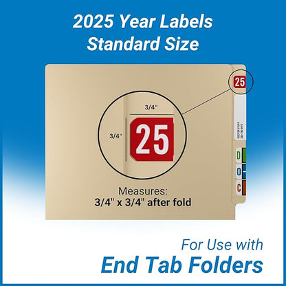 2025 Year Labels, Doctor Stuff 2025 Chart Stickers, S & W/Acme Style, USA Made - Image 5