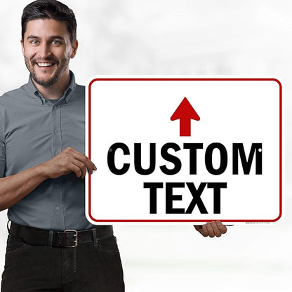 Custom Arrow, Custom Directional Sign, Up Arrow, 18x24 Inches, Rust Free .063 - Image 2