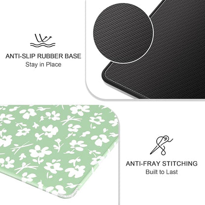 Auhoahsil Mouse Pad, 12 x 10 in Simple Flower Theme Computer Mouse Pad - Image 5