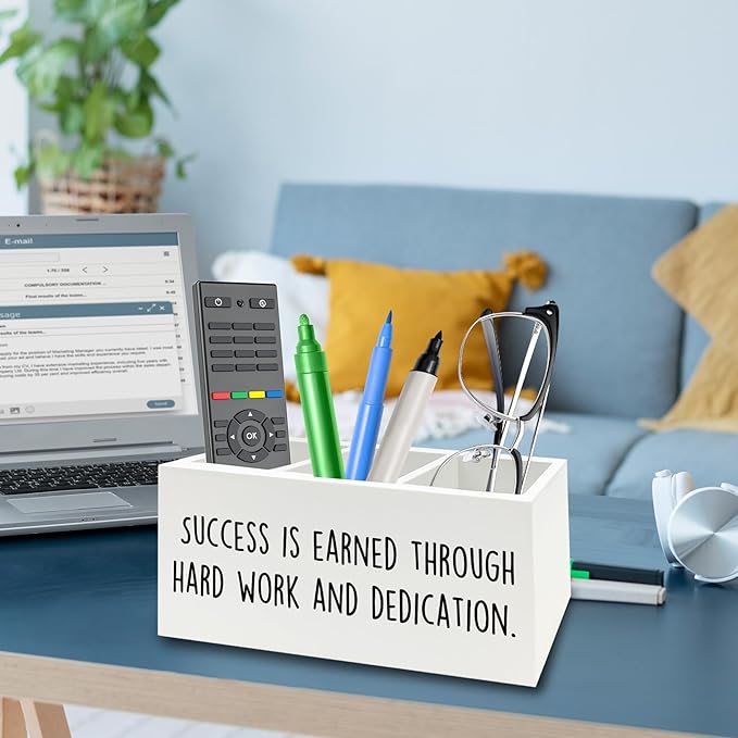 QZQE Motivational Gifts Pen Pencil Holder Organizer - Image 3