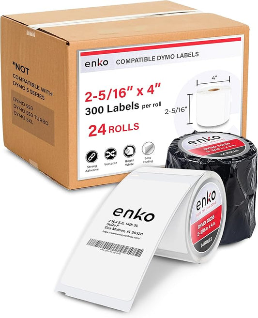 enKo Address, Shipping & Barcode Labels 30256 Compatible by enKoProducts