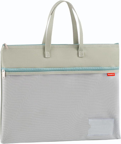 Pendancy Mesh Zipper Pouch A3 Size, Large Double Pocket Waterproof File Bag by Pendancy