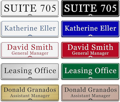 Custom Elegant Office Engraved Name Plate by Unknown