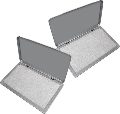 2 Pack Metal Case Stamp Pad Large Size, Dry by ZIGEL