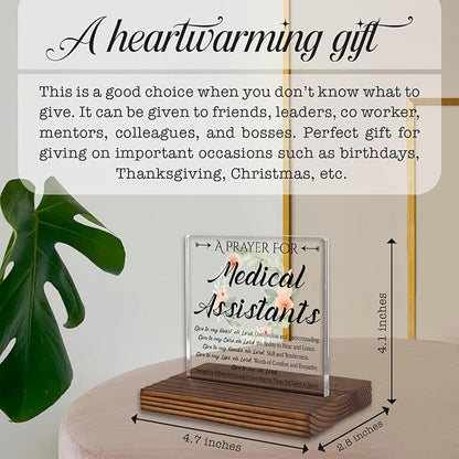 Medical Assistant Prayer Desk Sign, Inspirational Christian Gift - Image 4