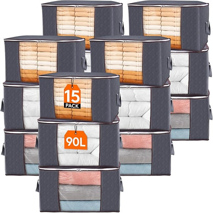 Lifewit Large Capacity Clothes Storage Bag Organizer by Lifewit