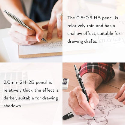 Nicpro 6PCS Art Mechanical Pencil Set, Sketching Drawing - Image 8