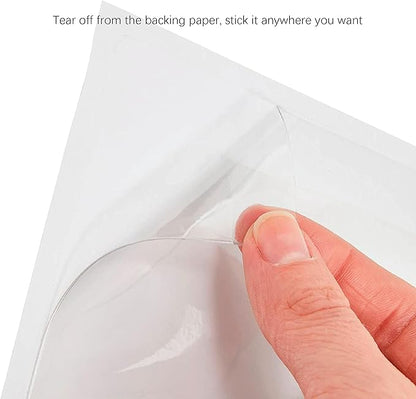 Clear Adhesive Business Card Pocket swith Side Open - Image 5