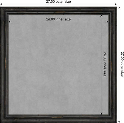 Amanti Art Black Framed Magnetic Board 27x27 Medium Vision Board - Image 3