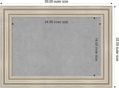 Amanti Art Silver Framed Magnetic Board 22x30 Medium Vision Board - Image 2