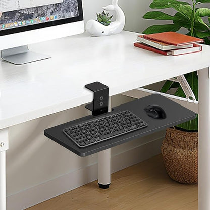 Large Under Desk Rotatable Computer Keyboard and Mouse Tray, Extra Sturdy Desk - Image 7