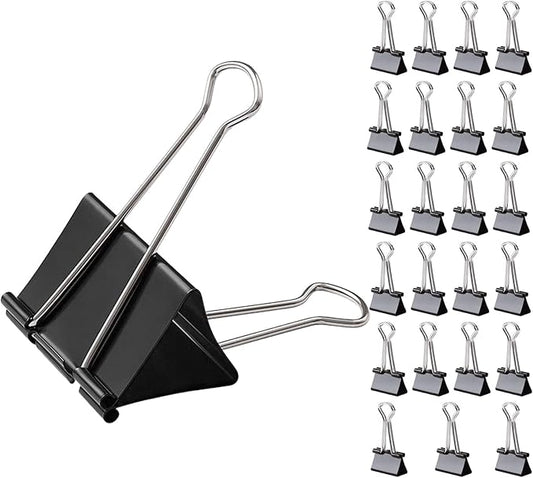 XIIFIIFII 3 Inch Extra Large Binder Clips, Heavy Duty Paper Clamps, Big Metal by XIIFIIFII