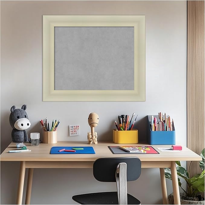Amanti Art Silver Framed Magnetic Board 21x25 Small Vision Board - Image 5
