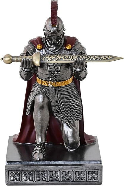 CYXStar Roman Praetorian Prefect Warrior Knight Pen Holder Desk Ornament Resin - Image 3