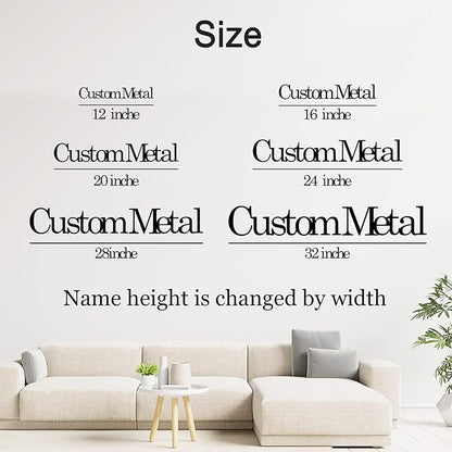 Custom Metal Words Custom Nursery Name Script Metal Sign Baby Name Sign - Image 7