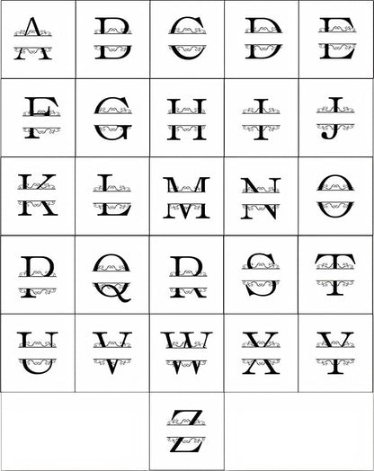 Personalized Metal Name Signs, Split Letter Monogram Wall Decor, Custom Last - Image 5