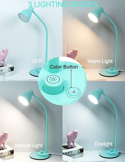 BOHON LED Desk Lamp with USB Charging Port, 3 Color Modes Fully Dimmable - Image 2
