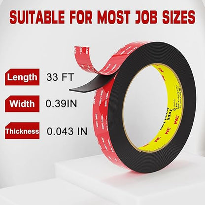 3M Double Sided Tape Heavy Duty 33FT, Double Sided mounting Tape - Image 5