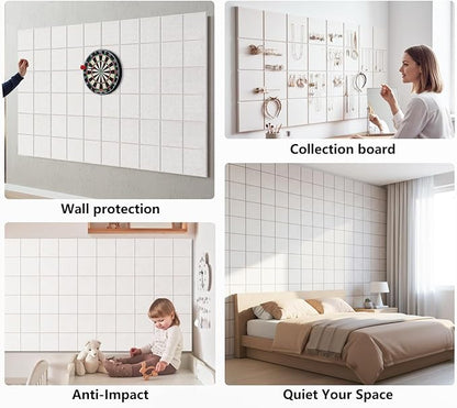 G Gamit Large Felt Wall Tiles Bulletin Board 59”x36”, Large Cork Board - Image 6