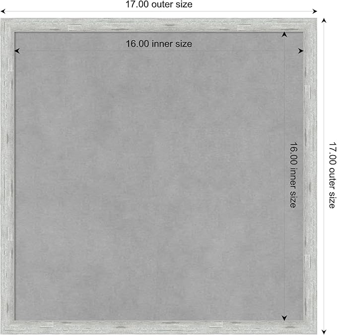 Amanti Art Silver Framed Magnetic Board 17x17 Small Vision Board - Image 3