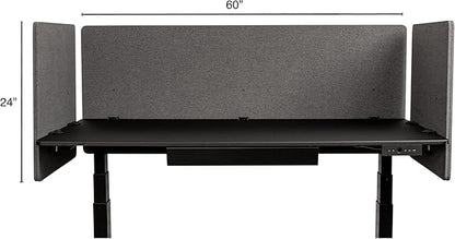 Stand Up Desk Store ReFocus Clamp-on Acoustic Desk Divider Privacy Panel That - Image 4