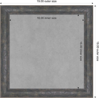 Amanti Art Grey Framed Magnetic Board 19x19 Small Vision Board - Image 3