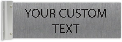 ALPHA DOG SIGNS Custom Projecting Hallway Nameplate, Personalized 2-Line Text by AlphaDog