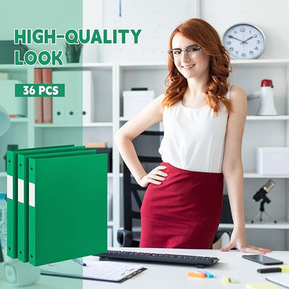 Henoyso 36 Pcs 3 Ring Binder 0.5 Inch Round Fits Letter Size 8.5'' x 11'' Paper - Image 5