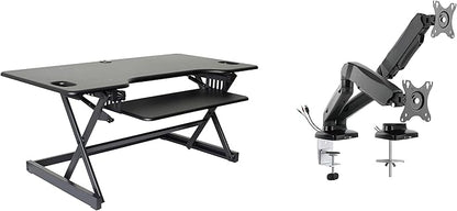 Rocelco 46" Large Height Adjustable Standing Desk Converter by Rocelco