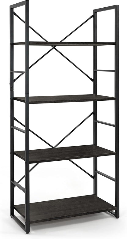 CAPHAUS 4 Tier Bookshelf, 24 Inch Width Free Standing Shelf, Bookcase Shelf - Image 9