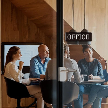 The Office Door Sign for Home and Business，Self-Adhesive Waterproof and - Image 7
