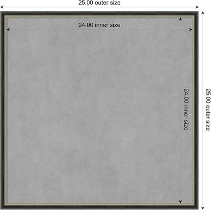 Amanti Art Black Framed Magnetic Board 25x25 Medium Vision Board - Image 3